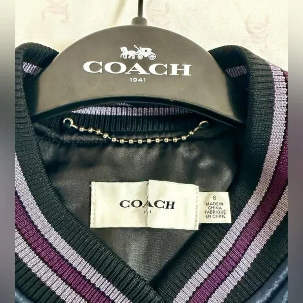 Coach Oversized Limited Edition Souvenir Varsity Jacket Style No. 72540 size 6 - Picture 5 of 7